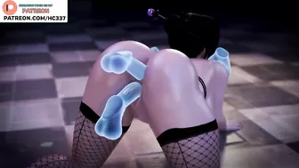 OVERWATCH HALLOWEEN HENTAI PARY WIDOWMAKER TRACER D.VA