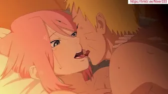 Naruto x Sakura First Time Sex Konoha Night Hentai