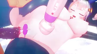 【MMD】Kizuna Akari, dressed up reverse bunny, LOVES the "massage" sex !【FanFiction/Hentai】