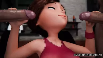 The Incredibles - Eslatigirl Cheats By Taking Two Dicks At Once