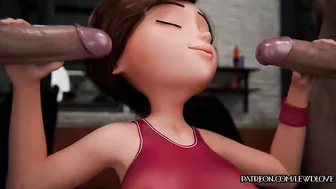 The Incredibles - Eslatigirl Cheats By Taking Two Dicks At Once