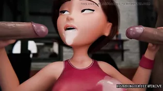 The Incredibles - Eslatigirl Cheats By Taking Two Dicks At Once