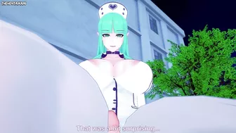 Morrigan Aensland from Darkstalkers Gives You A Footjob Hentai POV