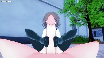 Chihiro from Danganronpa Gives You A Footjob Hentai POV