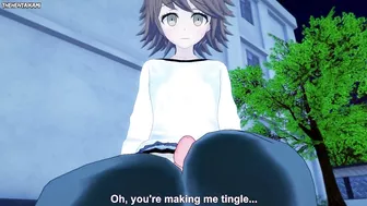 Chihiro from Danganronpa Gives You A Footjob Hentai POV