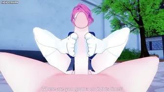 Aira from Dandandan Gives You A Footjob Hentai POV