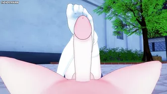 Aira from Dandandan Gives You A Footjob Hentai POV