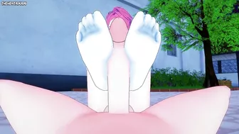 Aira from Dandandan Gives You A Footjob Hentai POV