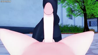 Reze from Chainsaw Man Gives You A Footjob Hentai POV