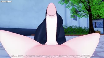 Reze from Chainsaw Man Gives You A Footjob Hentai POV