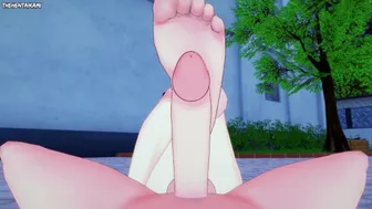 Seiko from Dandandan Gives You A Footjob Hentai POV