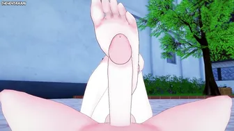 Seiko from Dandandan Gives You A Footjob Hentai POV