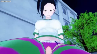 Momo from Boku No Hero Academia Gives You A Footjob Hentai POV