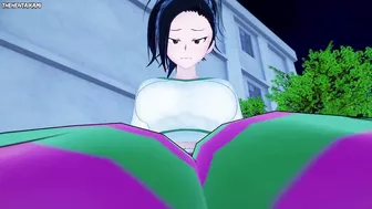 Momo from Boku No Hero Academia Gives You A Footjob Hentai POV