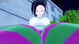 Momo from Boku No Hero Academia Gives You A Footjob Hentai POV