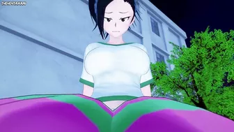 Momo from Boku No Hero Academia Gives You A Footjob Hentai POV