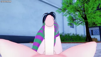 Momo from Boku No Hero Academia Gives You A Footjob Hentai POV