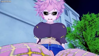 Mina from Boku No Hero Academia Gives You A Footjob Hentai POV