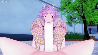 Mina from Boku No Hero Academia Gives You A Footjob Hentai POV