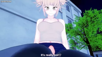 Himiko Toga from Boku No Hero Academia Gives You A Footjob Hentai POV