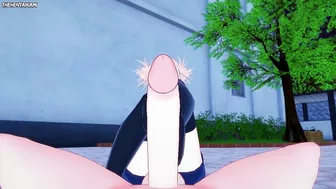 Himiko Toga from Boku No Hero Academia Gives You A Footjob Hentai POV