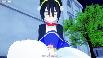 Toph from Avatar Gives You A Footjob Hentai POV