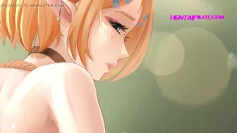 Princess Zelda DeepThroat Massive Cock Then Ride It Till Cum - Animation Hentai