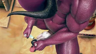 3d animation - huge monster fuck the arabian princess