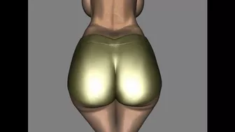 Big Gold Bum 3D