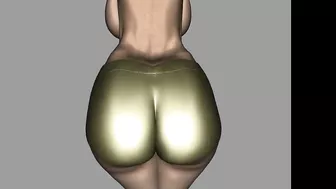 Big Gold Bum 3D