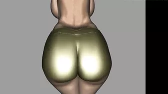 Big Gold Bum 3D