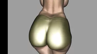 Big Gold Bum 3D