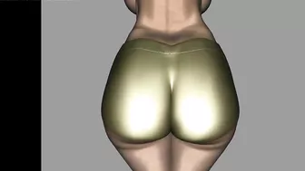 Big Gold Bum 3D