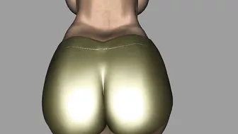 Big Gold Bum 3D