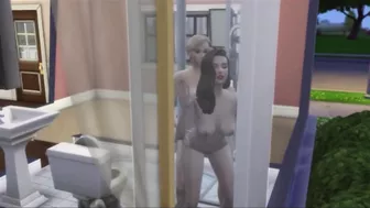 Lesbians Fuck In The Shower While Husband At Work | sims 4