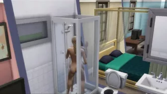 Lesbians Fuck In The Shower While Husband At Work | sims 4