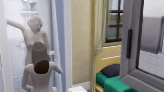 Lesbians Fuck In The Shower While Husband At Work | sims 4