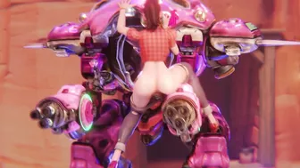 D.Va Mecha Dildo (Animation With Sound)