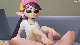 Splatoon Callie Footjob (Animation With Sound)