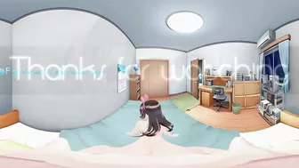 4K VR 360 and 3D - Rear KizunaAI while Mimiku waiting !