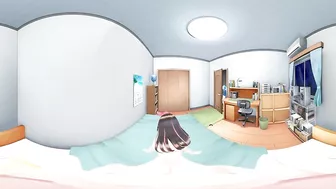 4K VR 360 and 3D - Rear KizunaAI while Mimiku waiting !