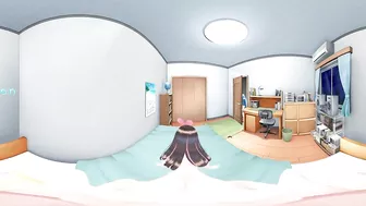 4K VR 360 and 3D - Rear KizunaAI while Mimiku waiting !