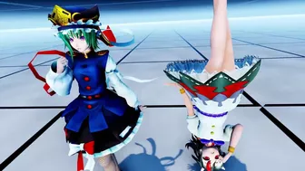 MMD Touhou - Eikishiki & Seija (Futa) - Dance & Sex