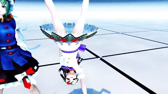 MMD Touhou - Eikishiki & Seija (Futa) - Dance & Sex