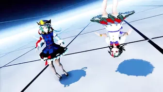 MMD Touhou - Eikishiki & Seija (Futa) - Dance & Sex