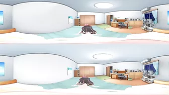 3D 4K VR 360 and 3D - Rear KizunaAI while Mimiku waiting !