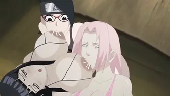 Futa Sakura And Sarada Pounding Hinata