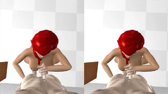 VR 3d Blowjob - Virtual Reality POV animated Sex