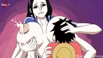 Nico Robin Feeds Luffy