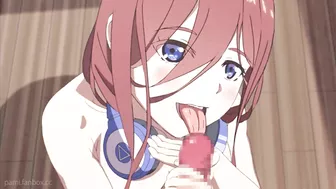 Miku giving a Blowjob